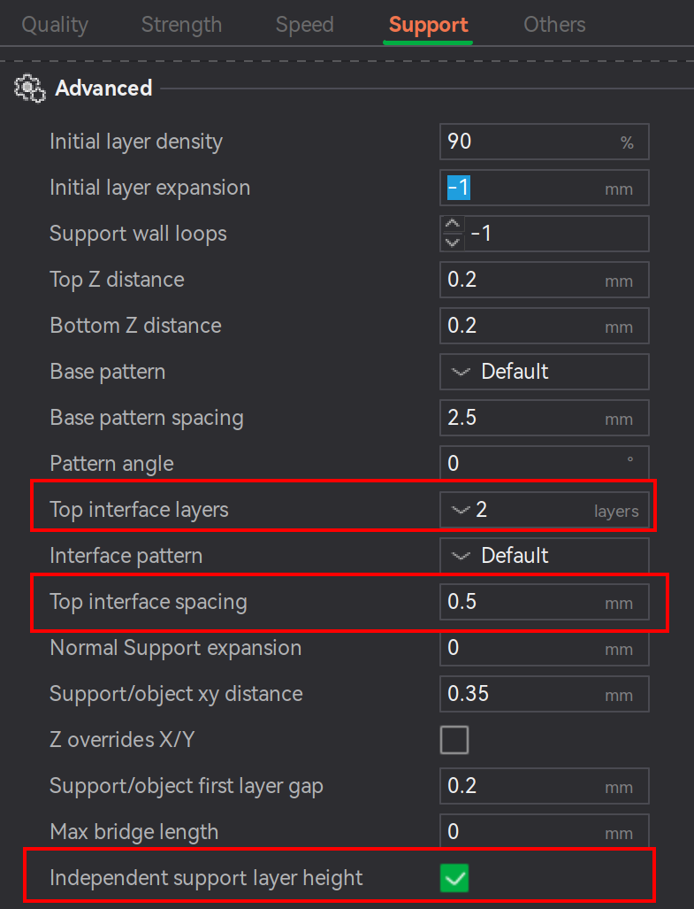 Bambu Studio Prepare screen support interface properties